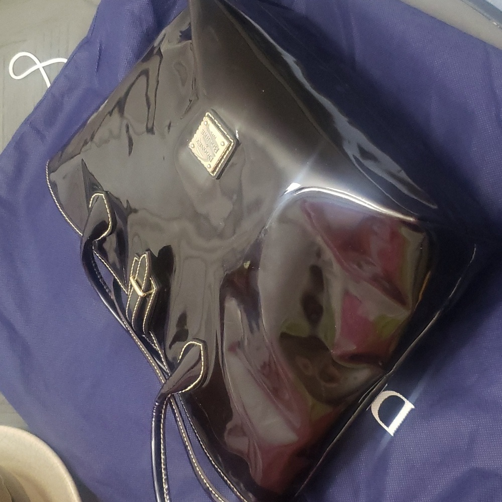 Dooney & Bourke Cindy Medium Patent Leather Tote Bag - Picture 3 of 10